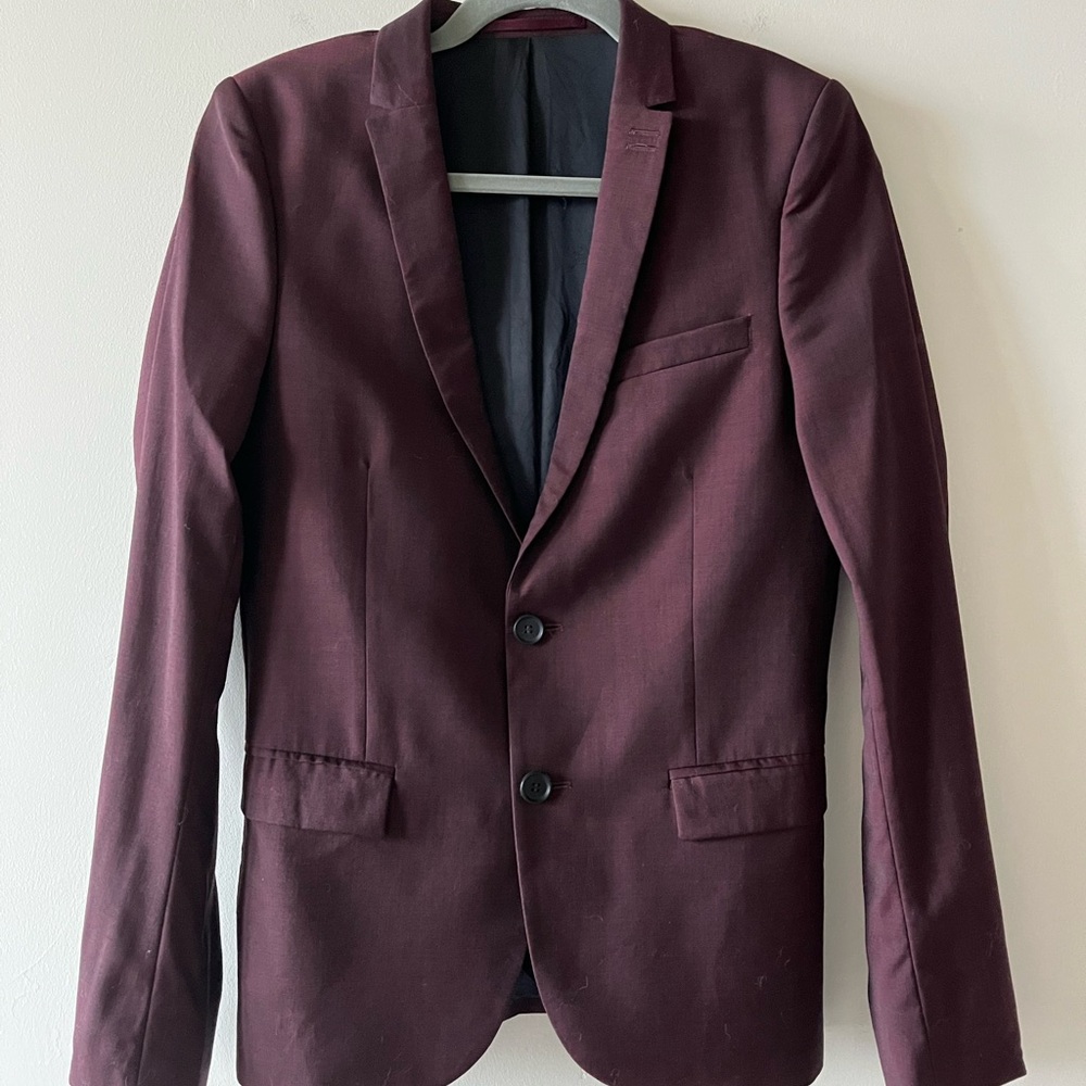 Kooples Burgundy Blazer